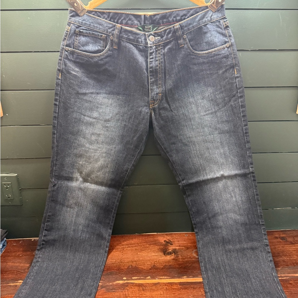 Woolrich Men's Indigo Vintage Straight Relaxed Jeans (Actual Fit 36x30)